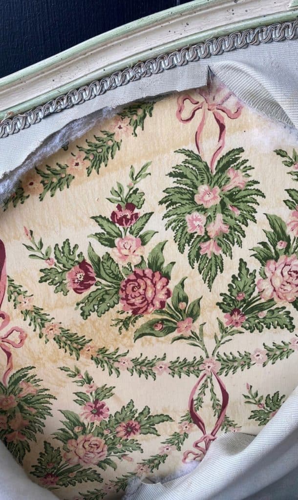 Original 1920's bed fabric ready for reupholstering