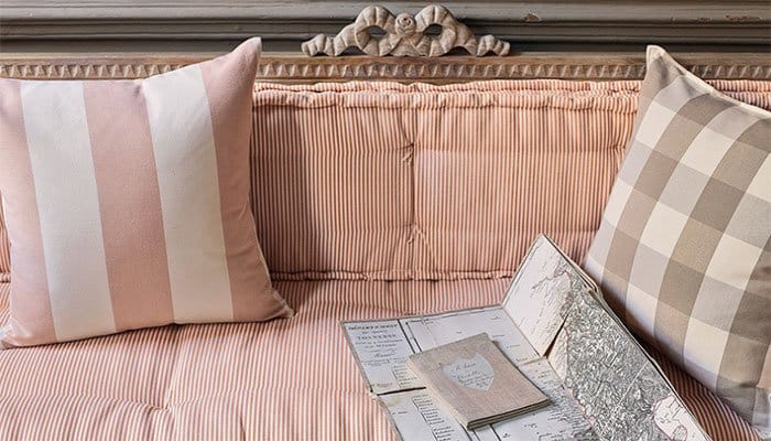 Kemble range by Romo check cushions