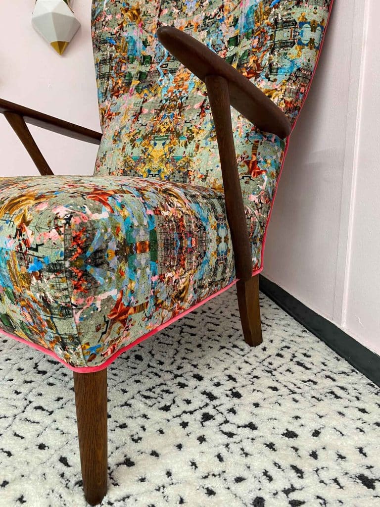 Very Vintique - The Neo 13 Hampton Court Mid-Century velvet chair