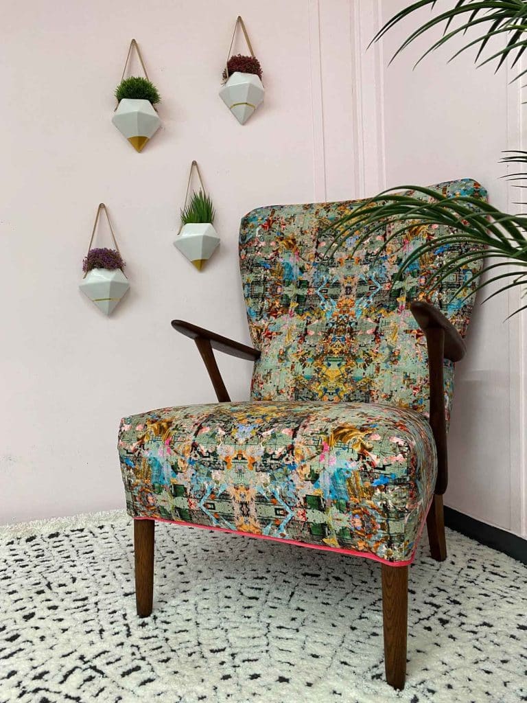 Very Vintique - The Neo 13 Hampton Court Mid-Century velvet chair