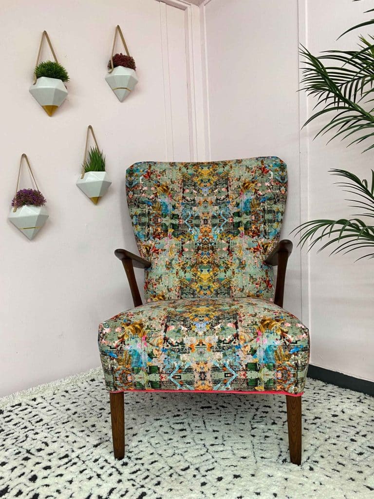 Very Vintique - The Neo 13 Hampton Court Mid-Century velvet chair