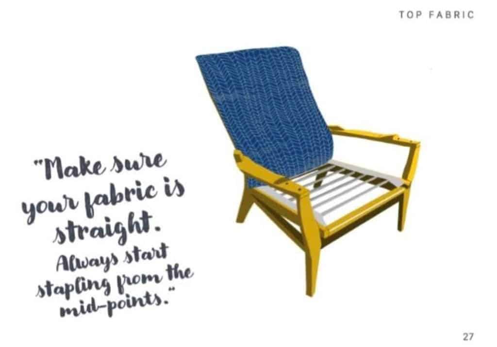 Helpful quote from Vicky Grubbs new book; Teach Me Upholstery