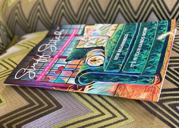 the front cover of the first issue of Stuff Stitch upholstery magazine