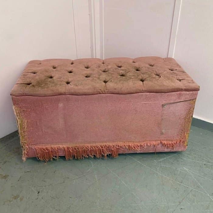 pre-upholstered ottoman