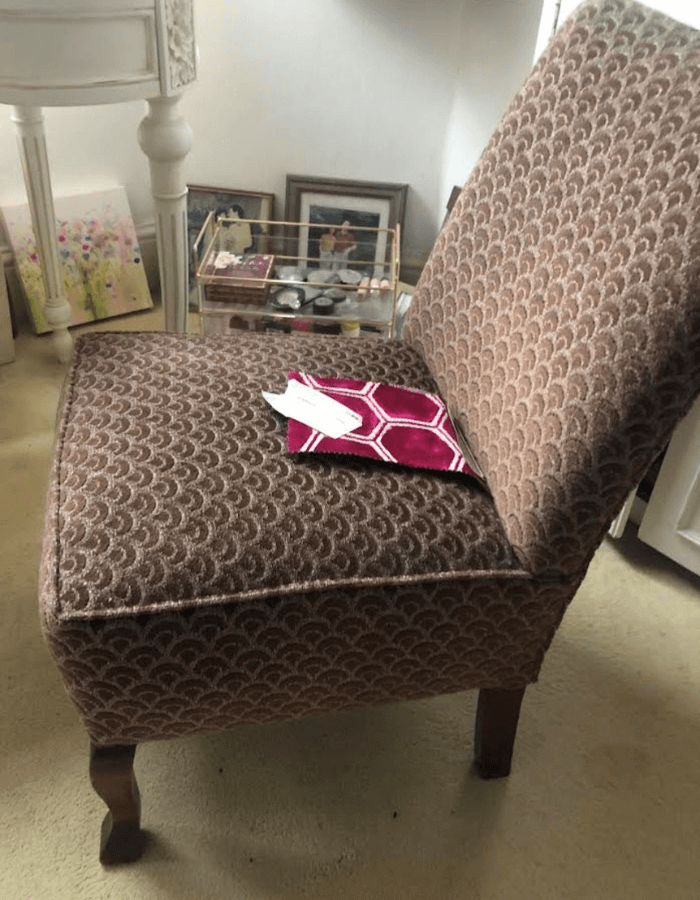 Second project for Sarah Jane an antique Nursing chair