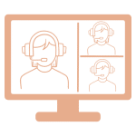 Vintique Upholstery – Photo (2) (1) Drawing of screen showing 3 images of person with headphones