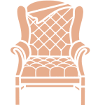 Vintique Upholstery – Unfinished Chair Drawing of unfinished armchair