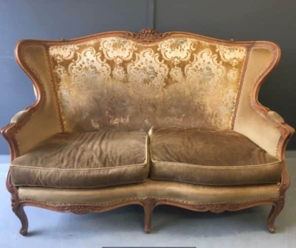 2 seater antique sofa in need of upholstery
