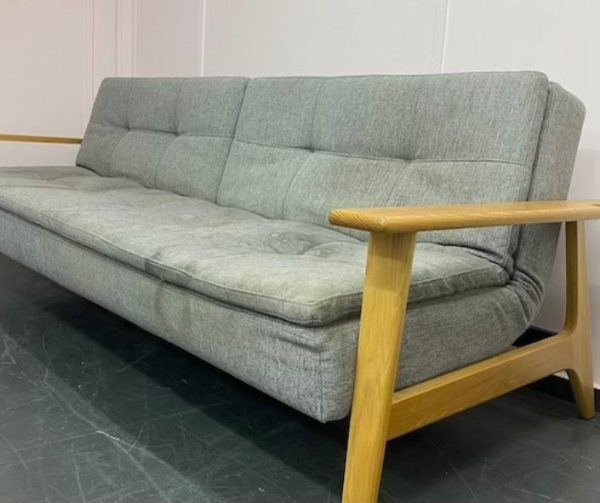 Wooden framed sofa in need of reupholstery