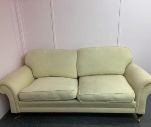 neutral sofa ready for reupholstery