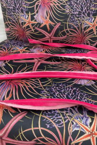 Fabric by Stella Alexander: Rockpooling. Inspired by holidays to the Devon coast.