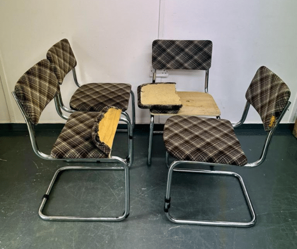 Dining Chairs Before Reupholstery