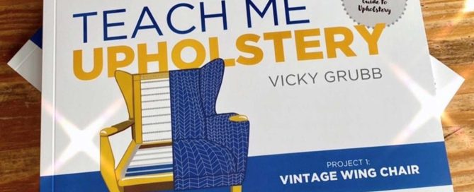 Photo of Teach me Upholstery, Vicky Grubbs new book