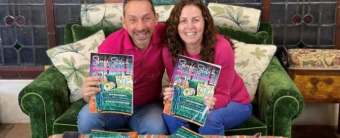 Upholsterers Sharon O'Connor and Robbie Richardson at the launch of Stuff Stitch