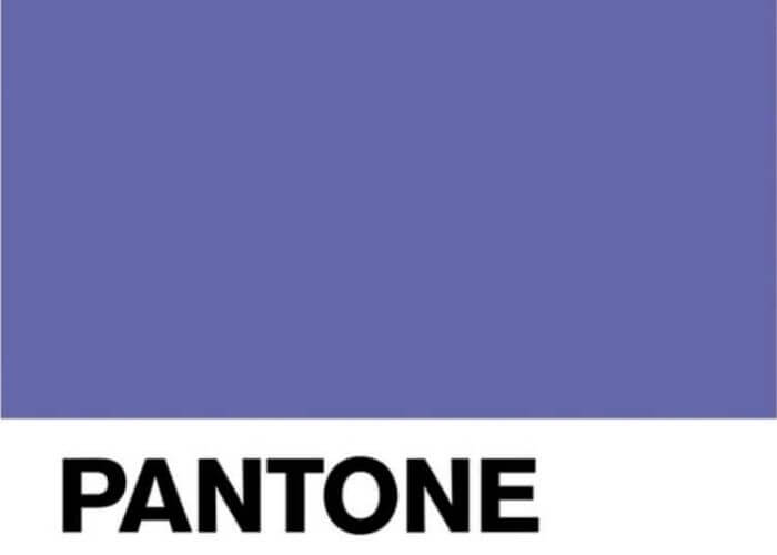 Pantone colour swatch in Very Peri Lilac