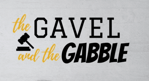 The Gavel and The Gabble podcast logo